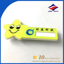 Smile star emblema de nome engraçado material plástico